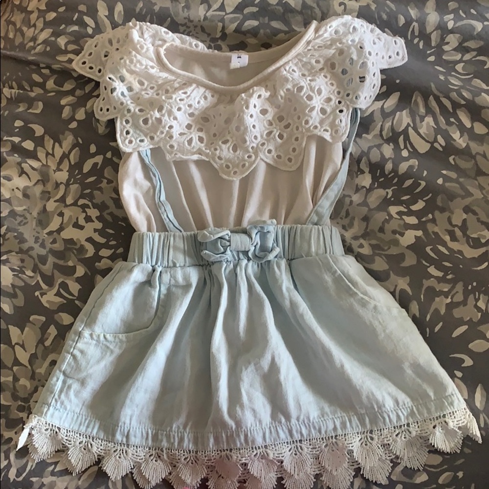 Toddler chambray jumper dress
